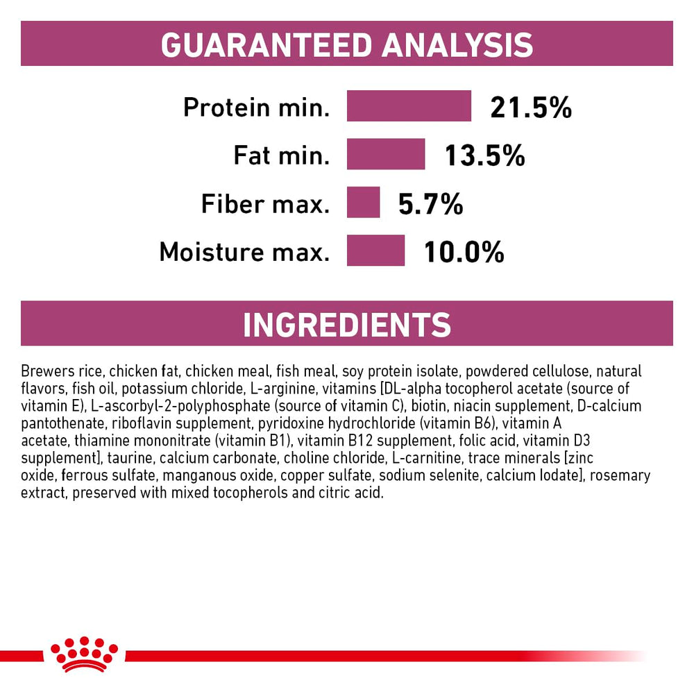 Royal Canin Early Cardiac immunité: préservée naturellement.
