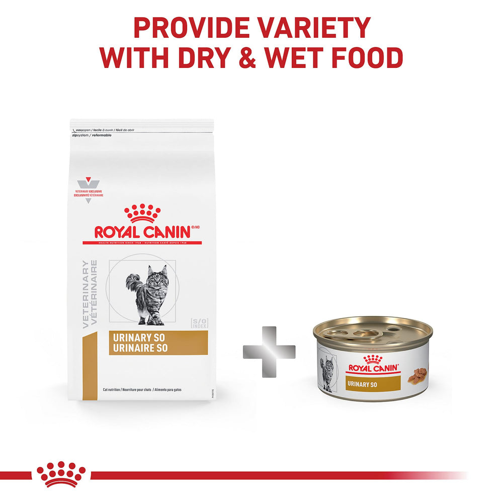 Mention AAFCO sur l'emballage Royal Canin Feline Urinary So Dry.