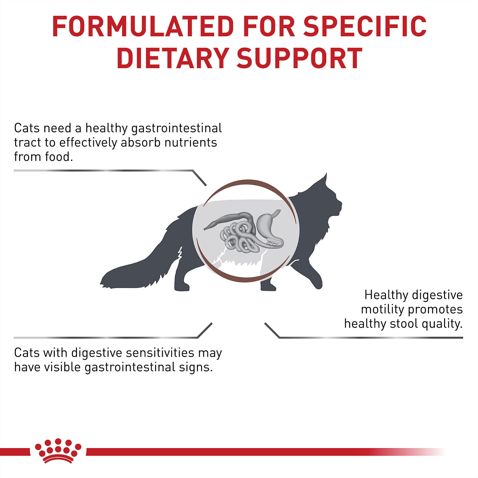 Emballage Royal Canin fibre gastro-intestinale, présentation pratique pour les repas.