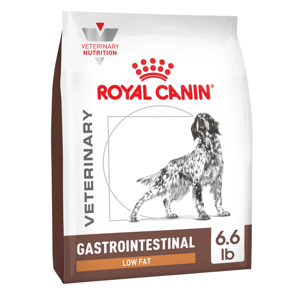 Croquettes Royal Canin Gastrointestinal Low Fat pour chien, soutien digestif.