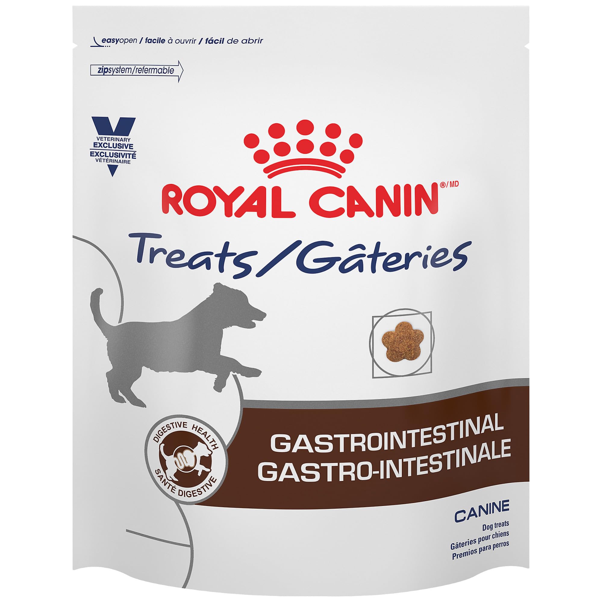 Royal Canin gastro-intestinal friandises, texture croquante idéale pour récompenser sans perturber la digestion