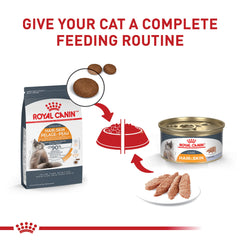 Texture crémeuse du pâté en sauce Royal Canin Hair & Skin Care Loaf.