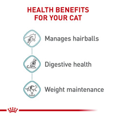 Royal Canin Hairball Care bol-chat-humide, texture savoureuse pour repas appétissants et digestion.