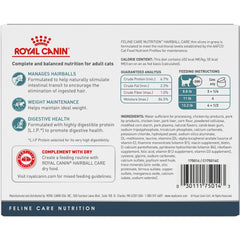 Royal Canin Hairball Care – morceaux fins dans sauce, texture appétissante soutenant le transit.