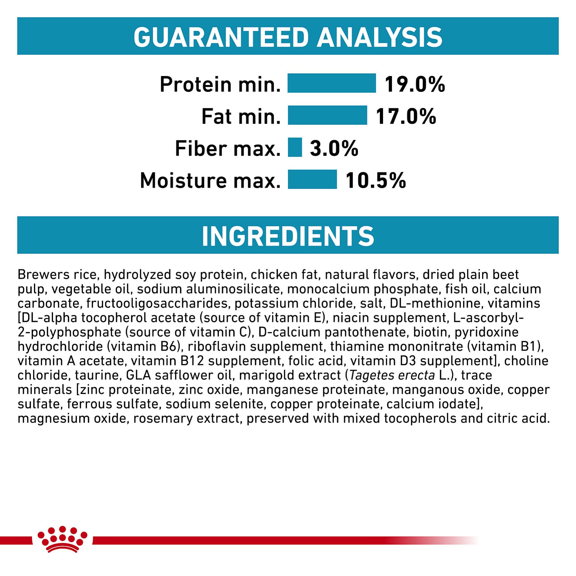 Taurine utile pour la fonction cardiaque avec ROYAL CANIN HP.