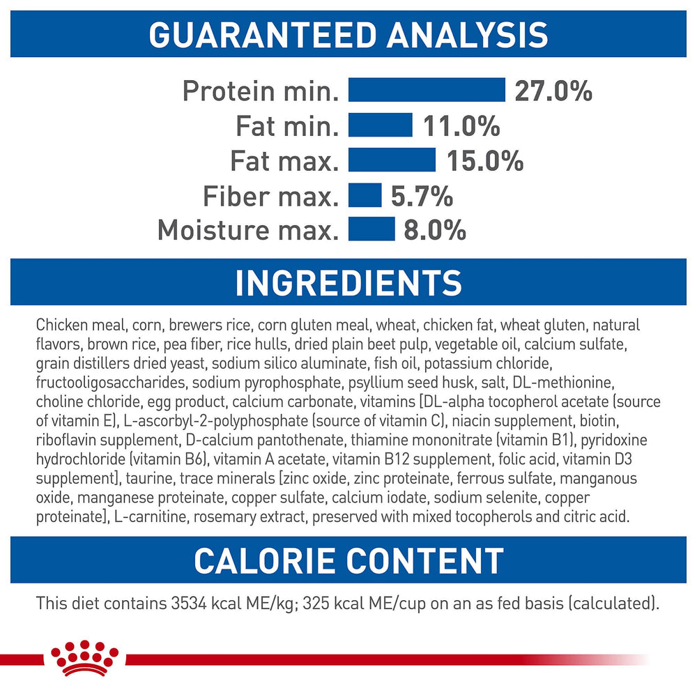 Protéines hautement digestibles dans ROYAL CANIN Indoor 7+ pour une digestion douce.