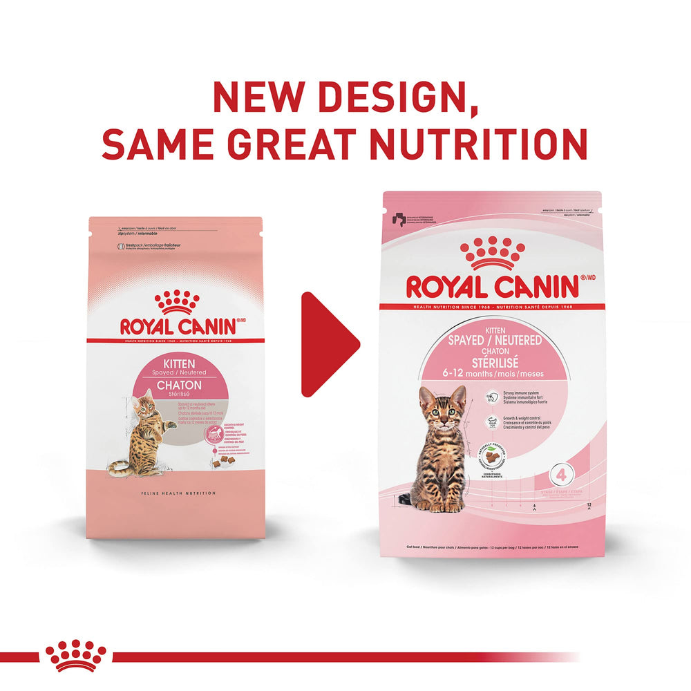 Kibble en forme X Royal Canin, facile à saisir par petites mâchoires.