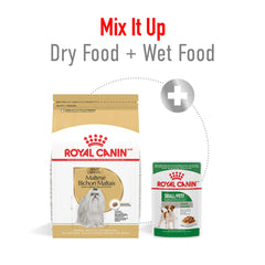 Bol-repas ROYAL CANIN Maltese Adulte, repas clair et appétissant.