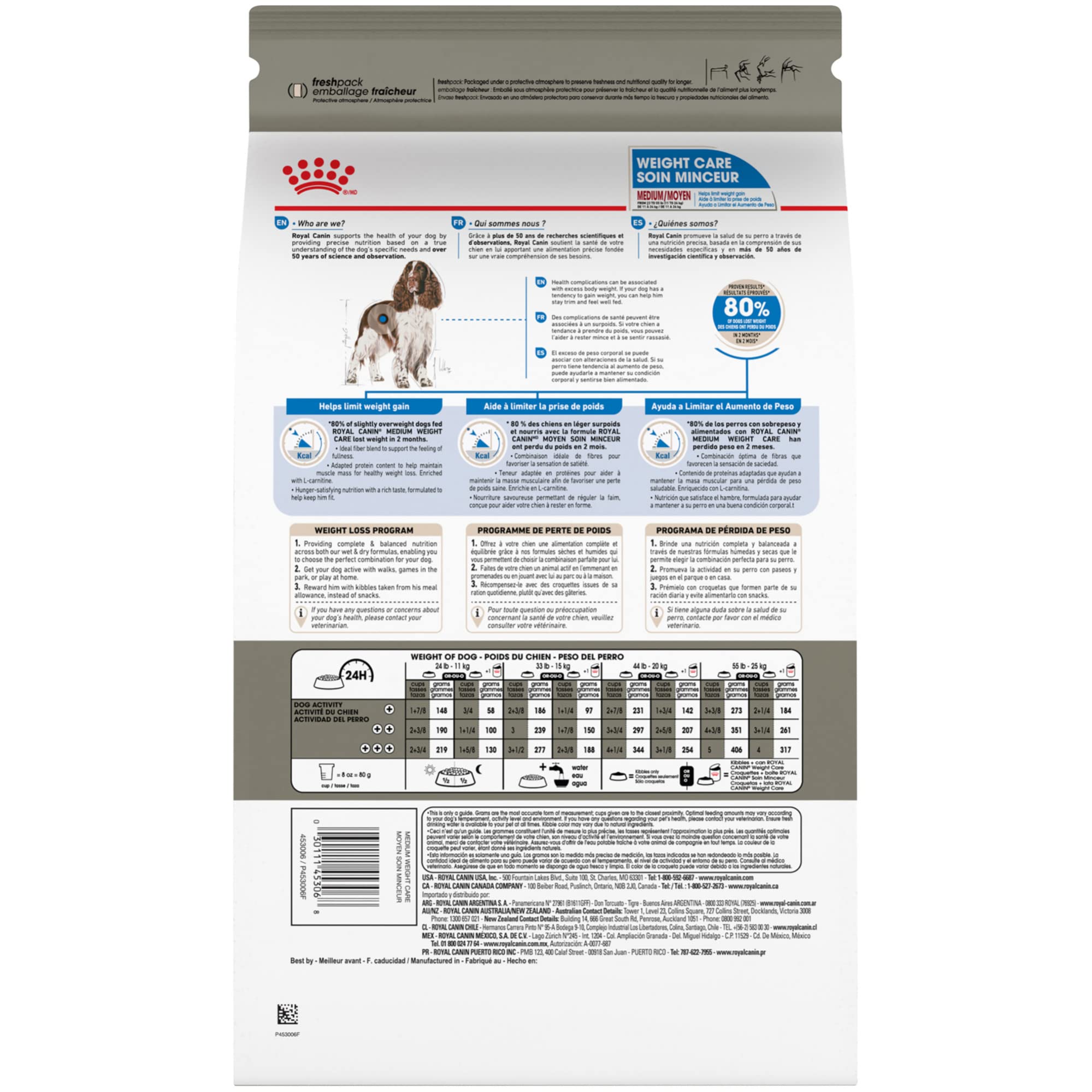 Croquettes appétissantes et adaptées pour chiens de taille moyenne.