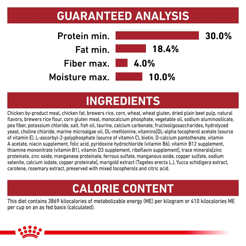 Royal Canin chiot moyen, idéal en mélange avec nourriture humide adaptée.