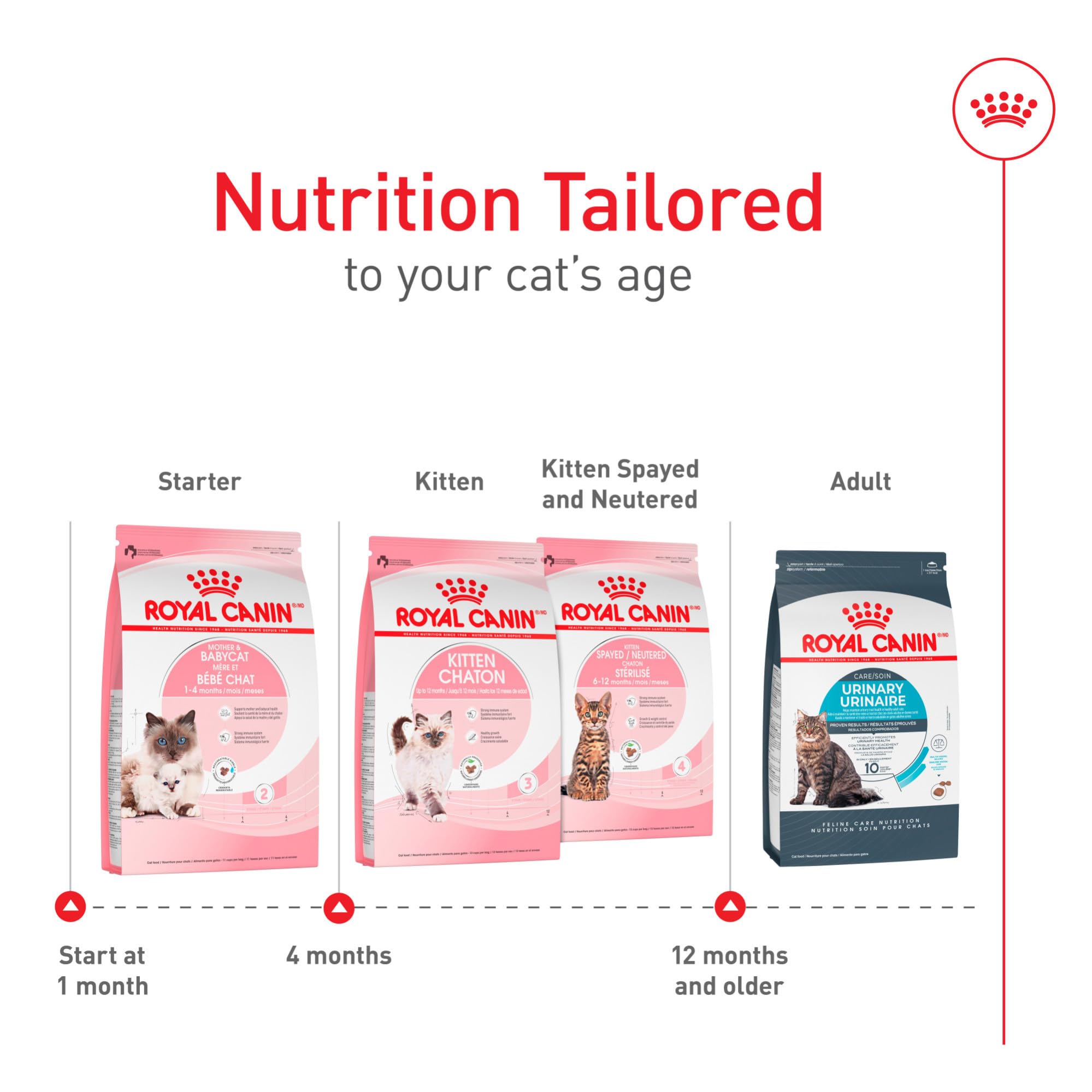 ROYAL CANIN Mère & Babycat antioxydants soutenant le développement immunitaire du chaton.