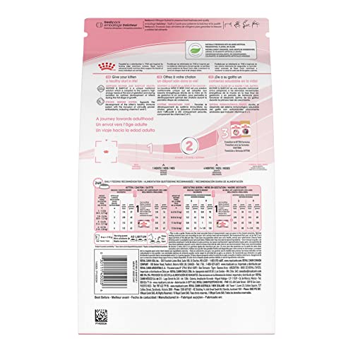 ROYAL CANIN Mère & Babycat emballage compact pour le stockage pratique.
