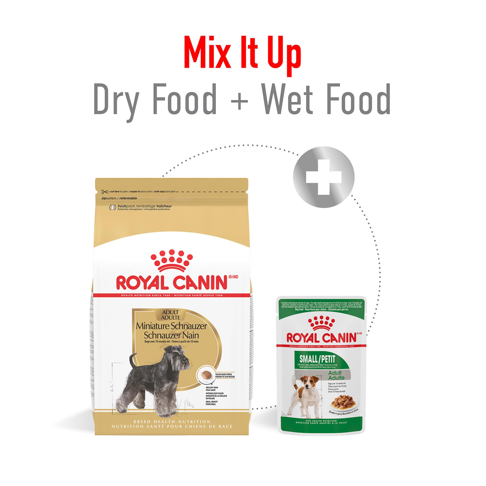 ROYAL CANIN Miniature Schnauzer Adulte – croquettes adaptées à la mâchoire courte