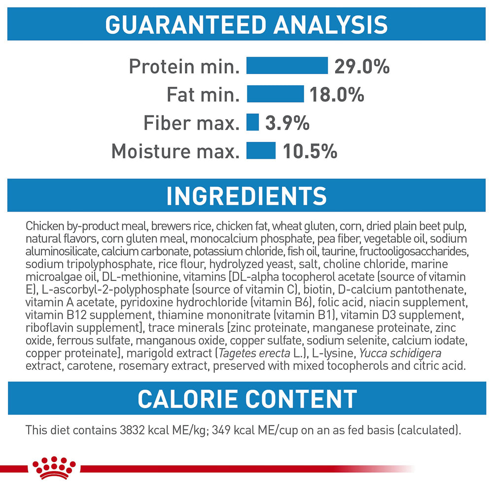 Royal Canin option mixte croquettes sèches et nourriture humide pour chiots.