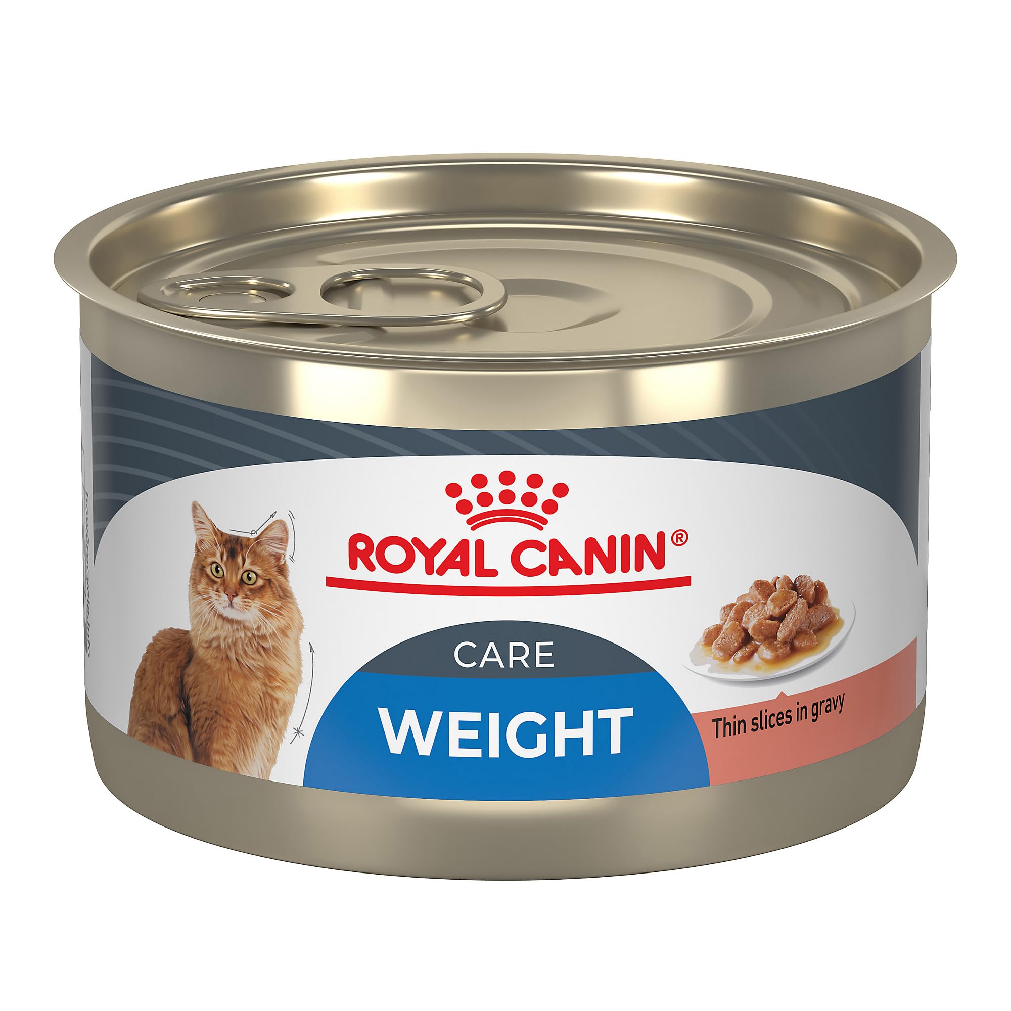 Royal Canin Poids-Contrôle: tranches minces en sauce pour chat adulte, appétissant et rassasiant
