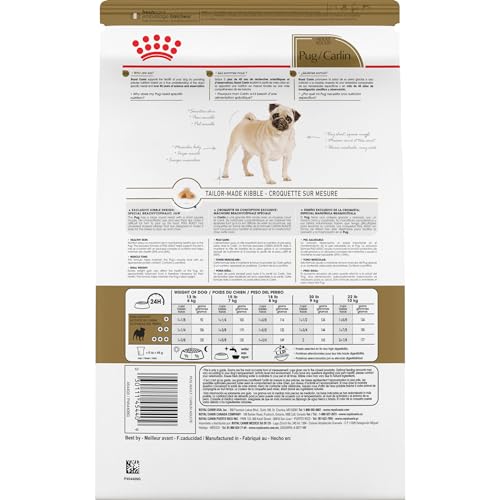 Royal Canin Pug Adulte: peau et poil sains grâce aux oméga EPA/DHA