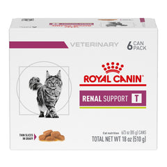 Royal Canin Renal Support T, tranches-dans-sauce: texture appétente pour stimuler l'appétit du chat.