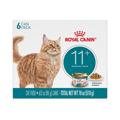 ROYAL CANIN Aîné 11+ – tranches fines en sauce, repas facile à mâcher pour chat âgé.