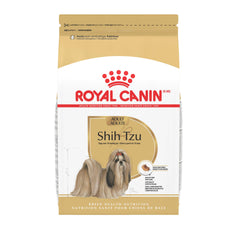 Croquettes Royal Canin Shih Tzu adulte, forme adaptée, facilite la prise en bouche pour petit museau