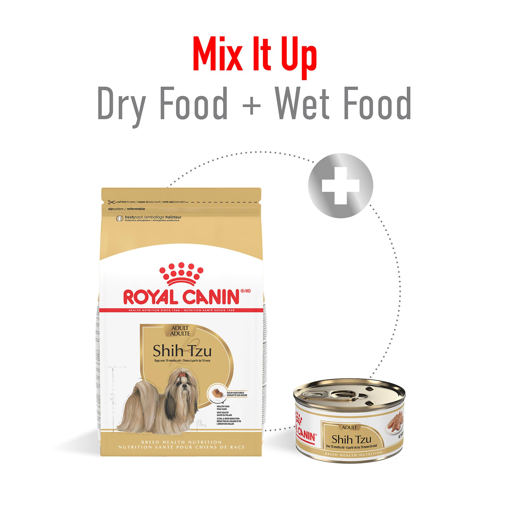 Royal Canin Shih Tzu adulte, nutrition-spécifique pour race pure, nutriments dédiés au confort quotidien