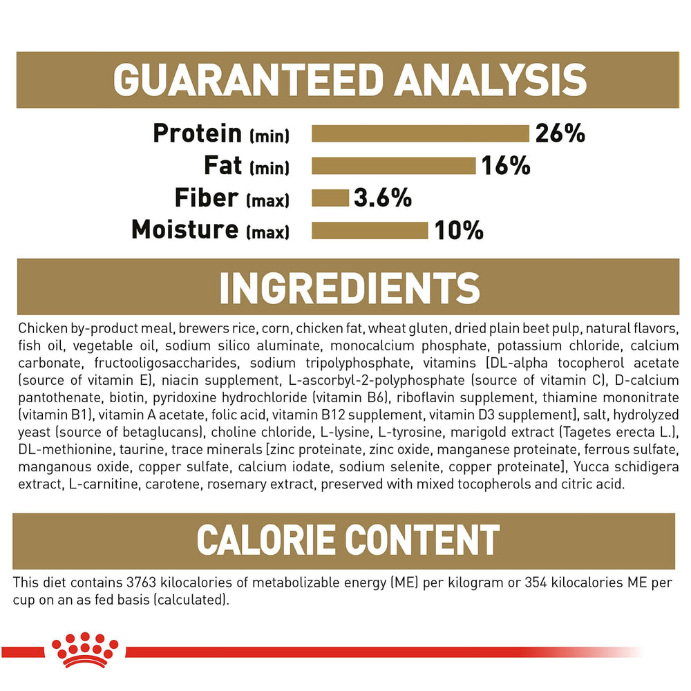 Sac pratique de 2,5 lb de croquettes Royal Canin.