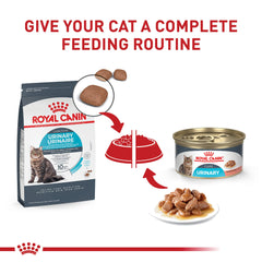ROYAL CANIN Soin Félin Urinaire : arômes attirants et texture croquante des croquettes.