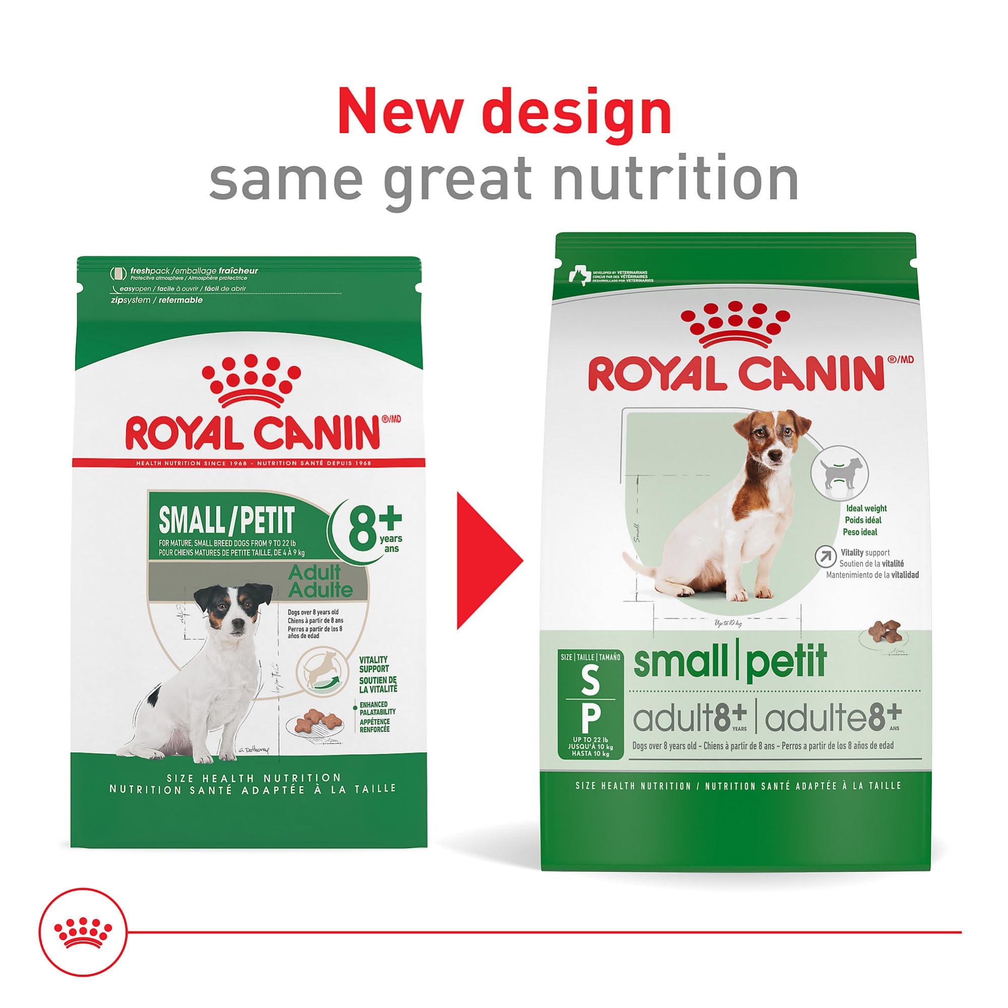 Royal Canin Taille Santé Nutrition Petit Chien 8+ croquettes croquantes éveillant l'appétit