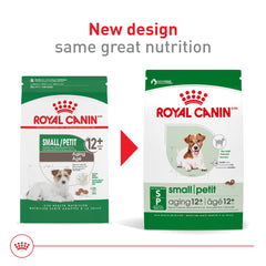 Royal Canin — texture croquante des croquettes adaptées au petit chien.