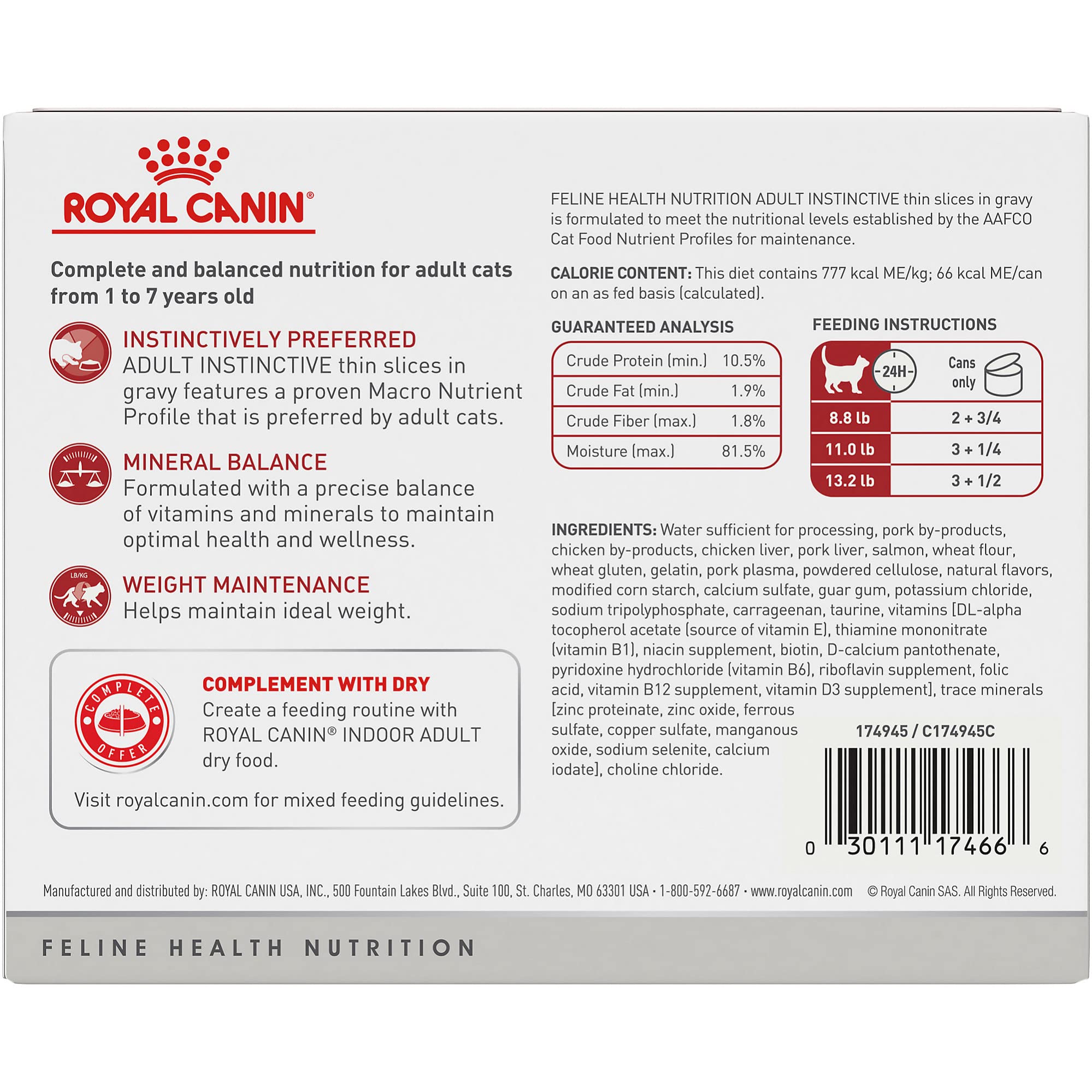 Tranches fines en sauce Royal Canin, texture appétente stimulant l'appétit.