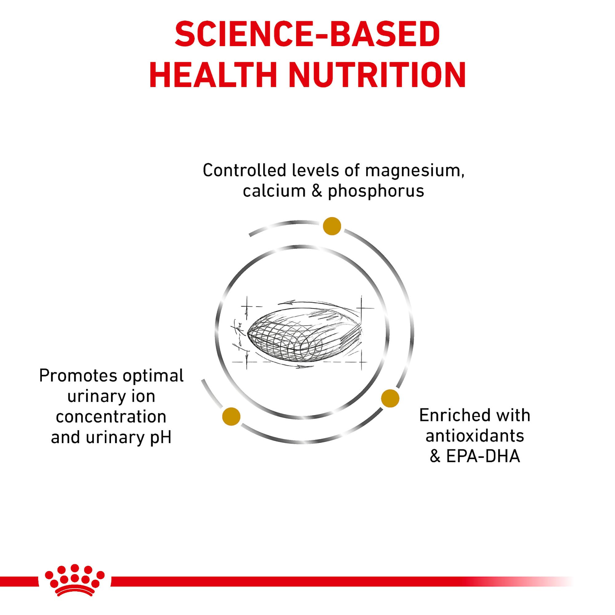 Bol-repas ROYAL CANIN Urinaire SO, croquettes savoureuses adaptées au palais canin