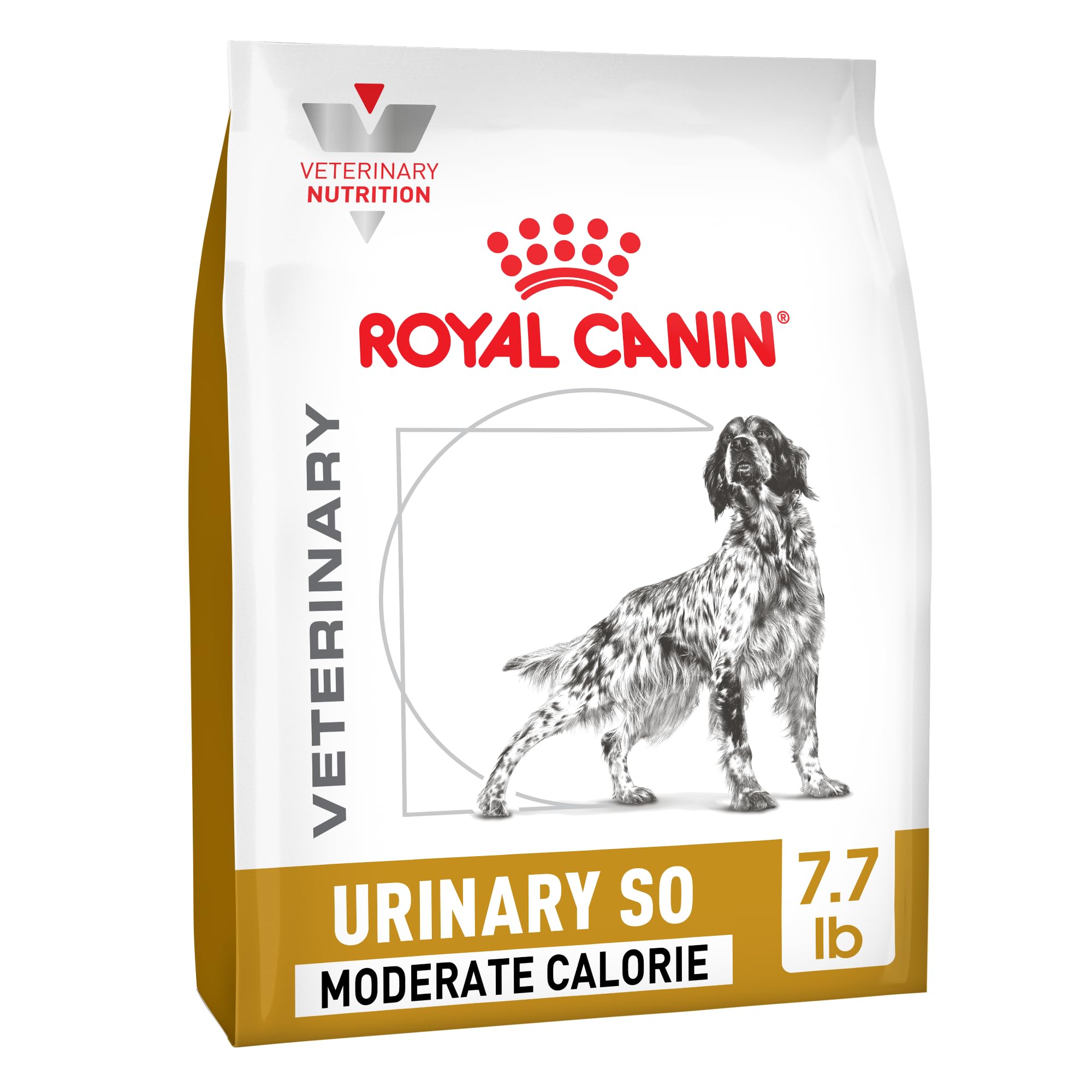 Sachet Royal Canin Urinary SO montrant des croquettes pour soutenir urinaire et poids.