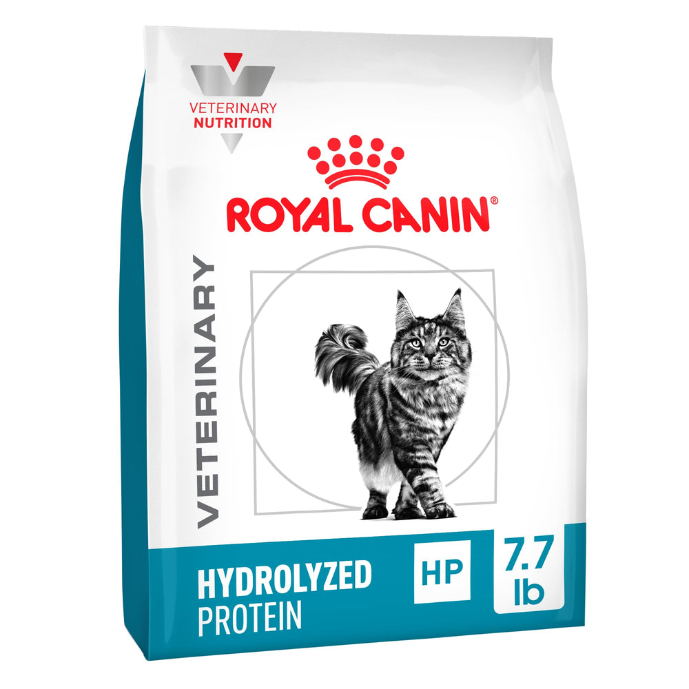 Royal Canin Feline HP: emballage croquettes hydrolysées pour sensibilités.