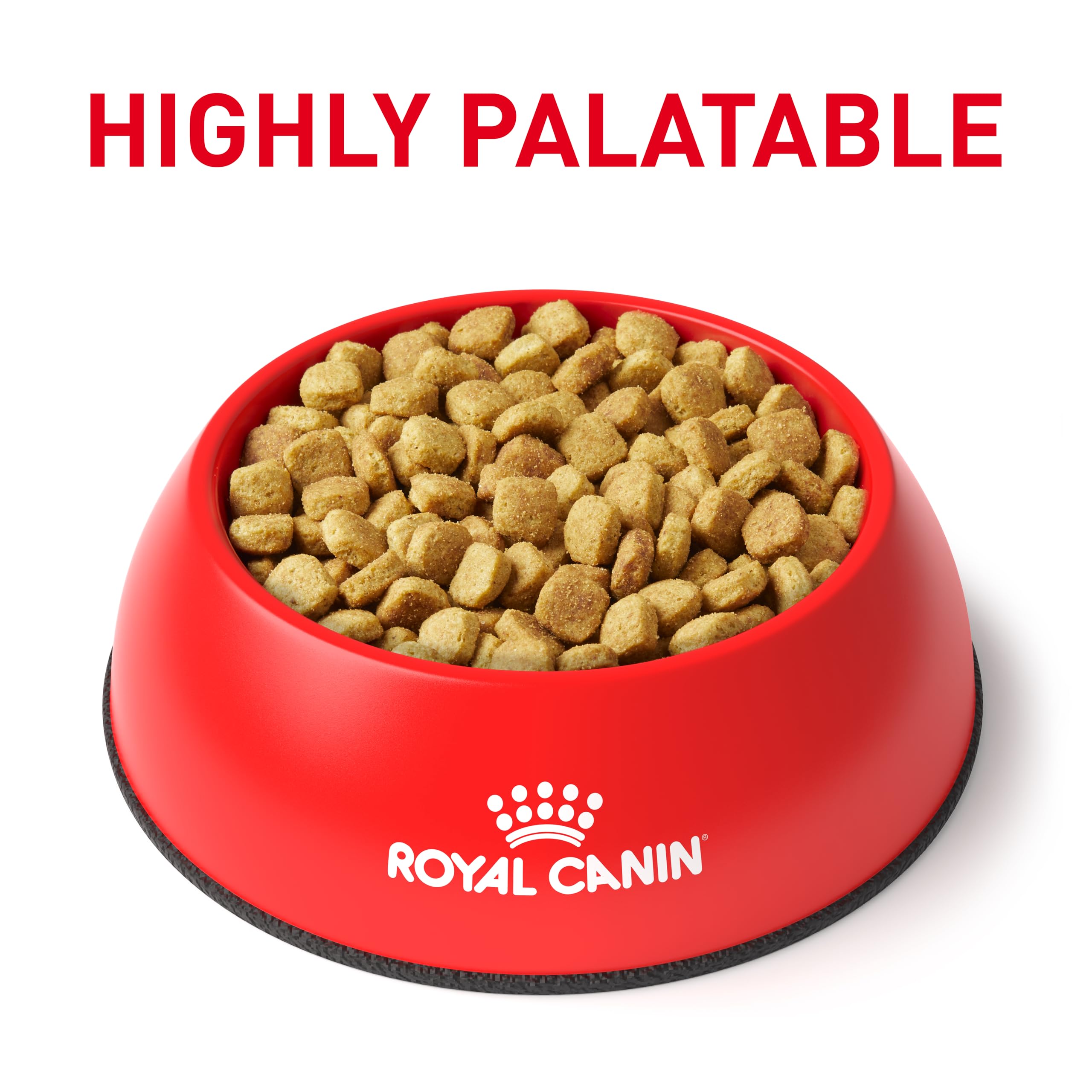 Royal Canin Régime Vétérinaire Hypoallergénique Mod Calorie, oméga-3 pour peau et pelage sains.