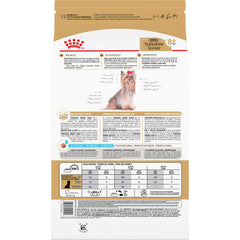 Royal Canin Yorkshire Terrier 8+ petites croquettes adaptées à la mâchoire.