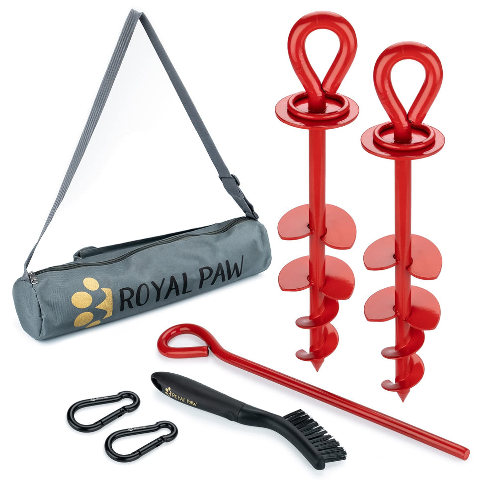 Royal Paws piquet attache chien gros exterieur – robuste et sûr pour grands chiens