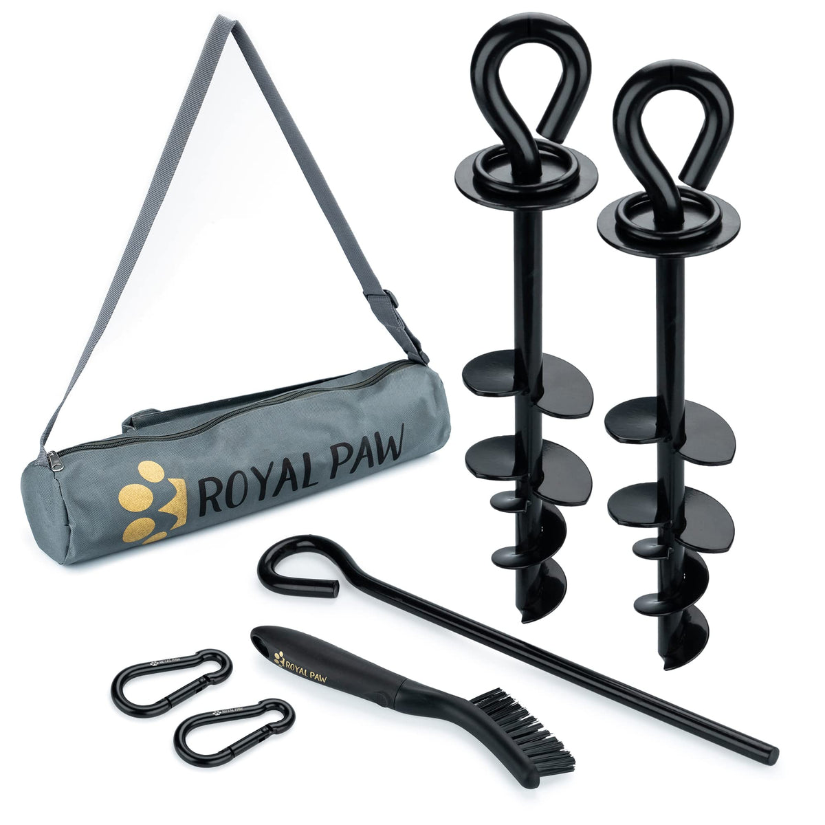ROYAL PAW – Piquet d’ancrage pour chien lourd offrant stabilité sur terrain varié.