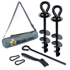ROYAL PAW – Piquet d’ancrage pour chien lourd offrant stabilité sur terrain varié.