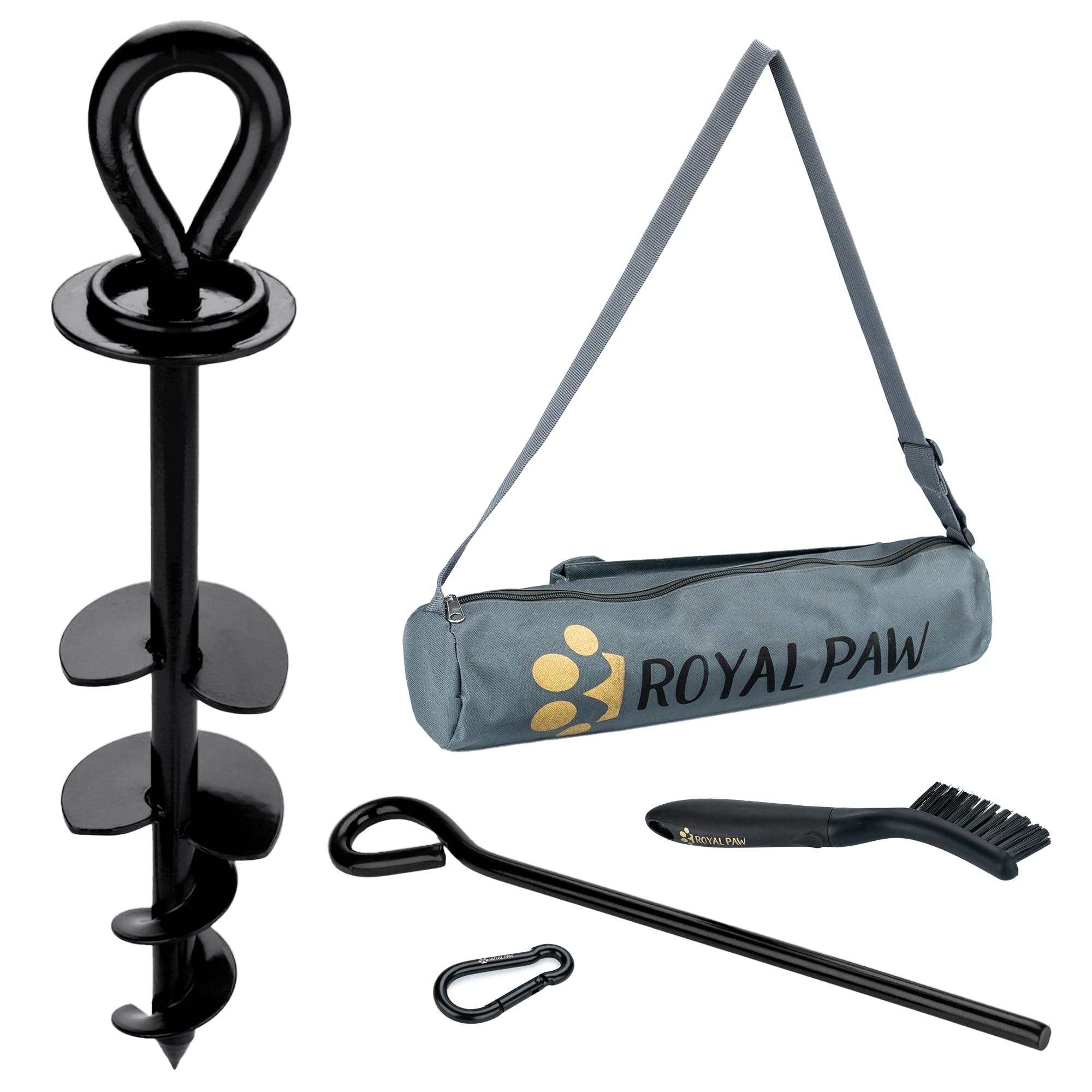 Piquet ROYAL PAW en herbe: installation stable et sécurité assurée.