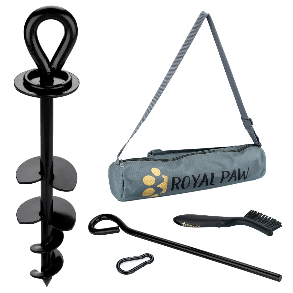 Piquet ROYAL PAW en herbe: installation stable et sécurité assurée.