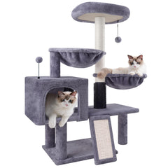 Roypet Arbre à chat: tapis de griffes gris pour protéger le mobilier et solliciter les pattes.