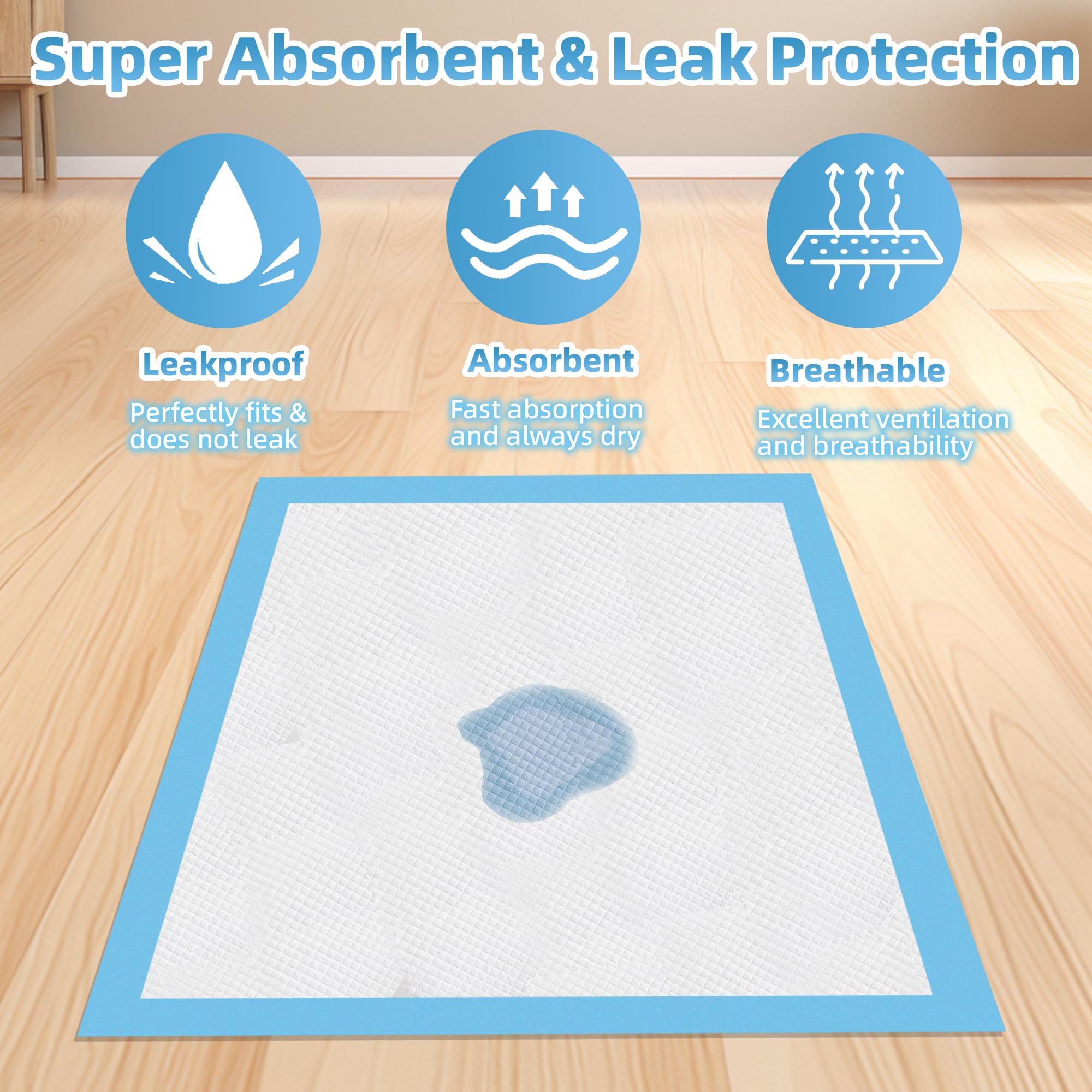 Roypet tapis d_entraînement chiots – couleur bleu et blanc facile à repérer dans la maison