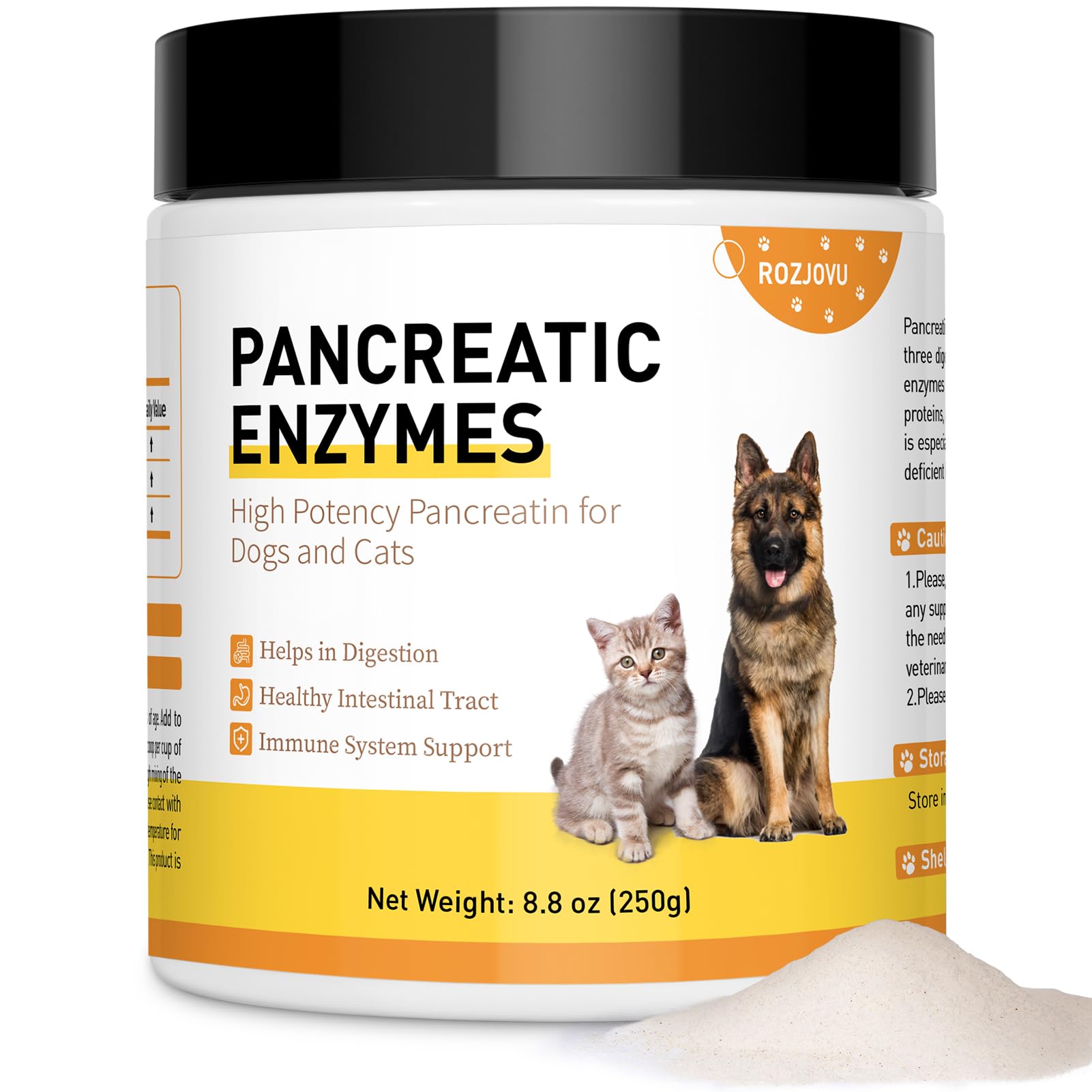 ROZJOVU bouteille d'enzymes chien epi favorisant la digestion