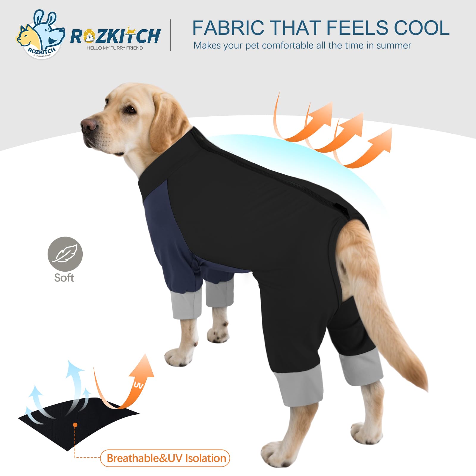 ROZKITCH chemise-chien séchage rapide après baignade.