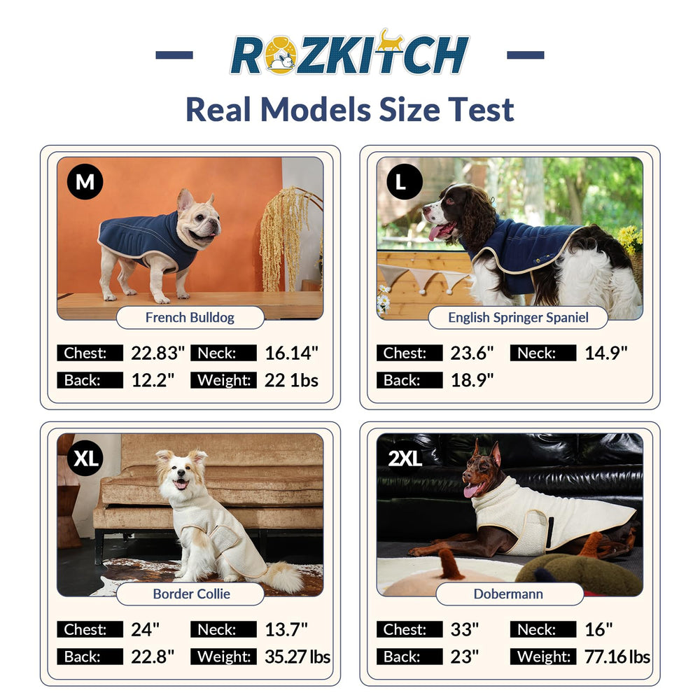 ROZKITCH gilet chien coupe-vent, protections lors des marches venteuses