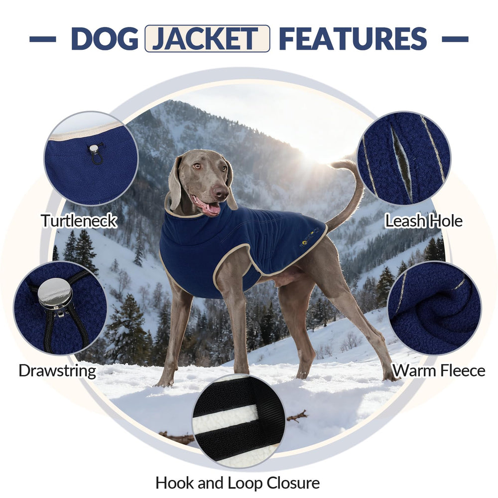 ROZKITCH gilet chien doublure sherpa doux, chaleur confortable en hiver