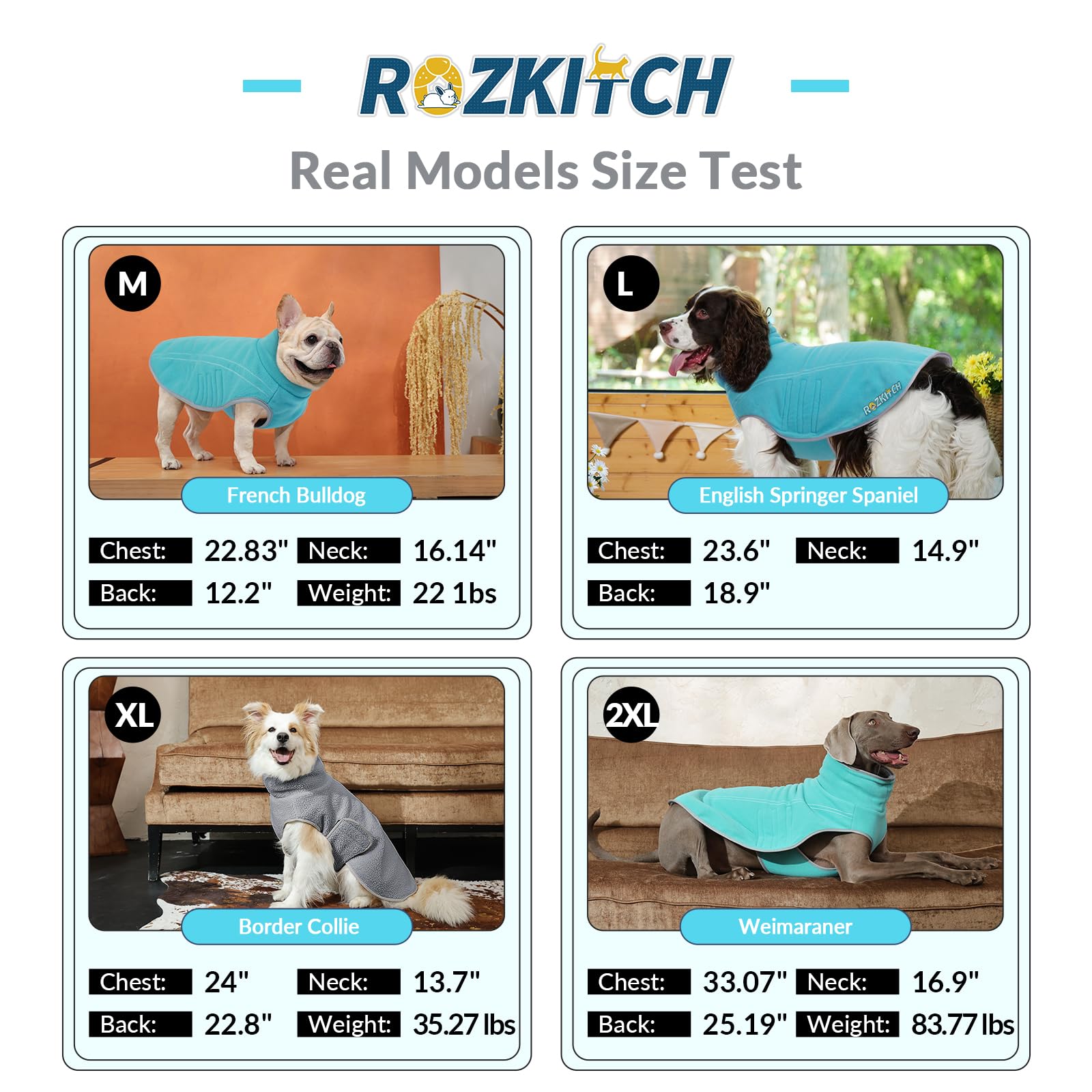 ROZKITCH lavage en machine grand-danois bleu-vert, entretien facile
