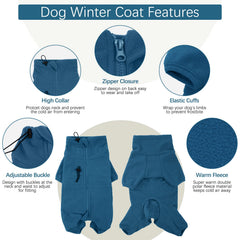 ROZKITCH PJS chien manteau hiver arrière, couverture complète pour le dos.