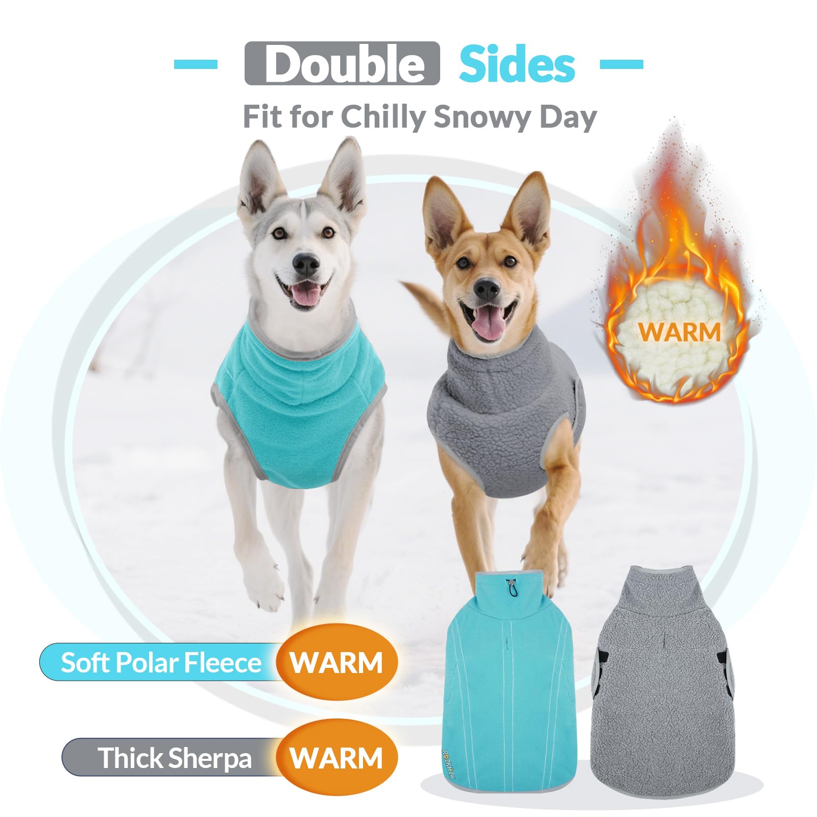 ROZKITCH détail sherpa, isolation douce pour températures et sorties froides