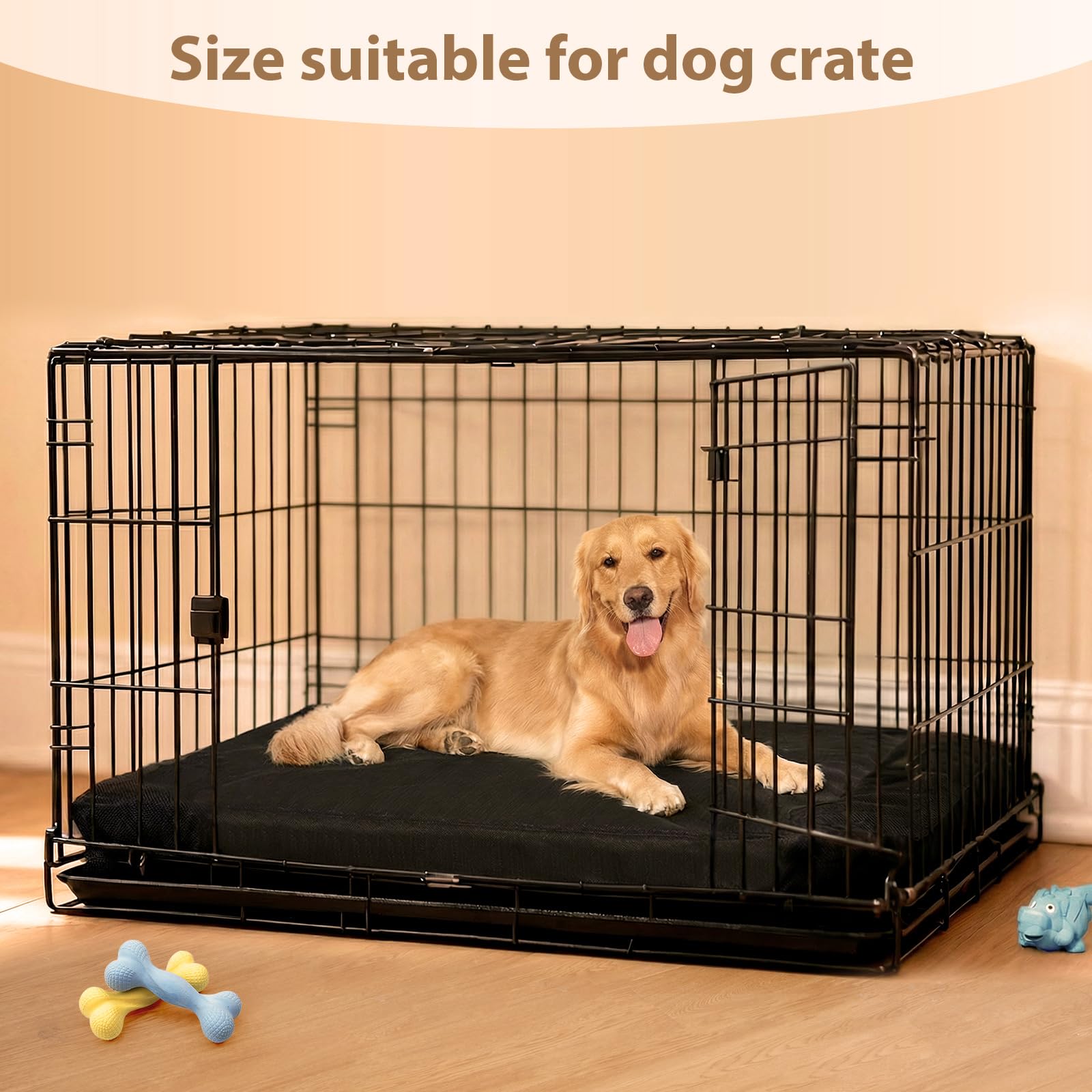 Lit grande taille jusqu’à 68 kg pour grands chiens.