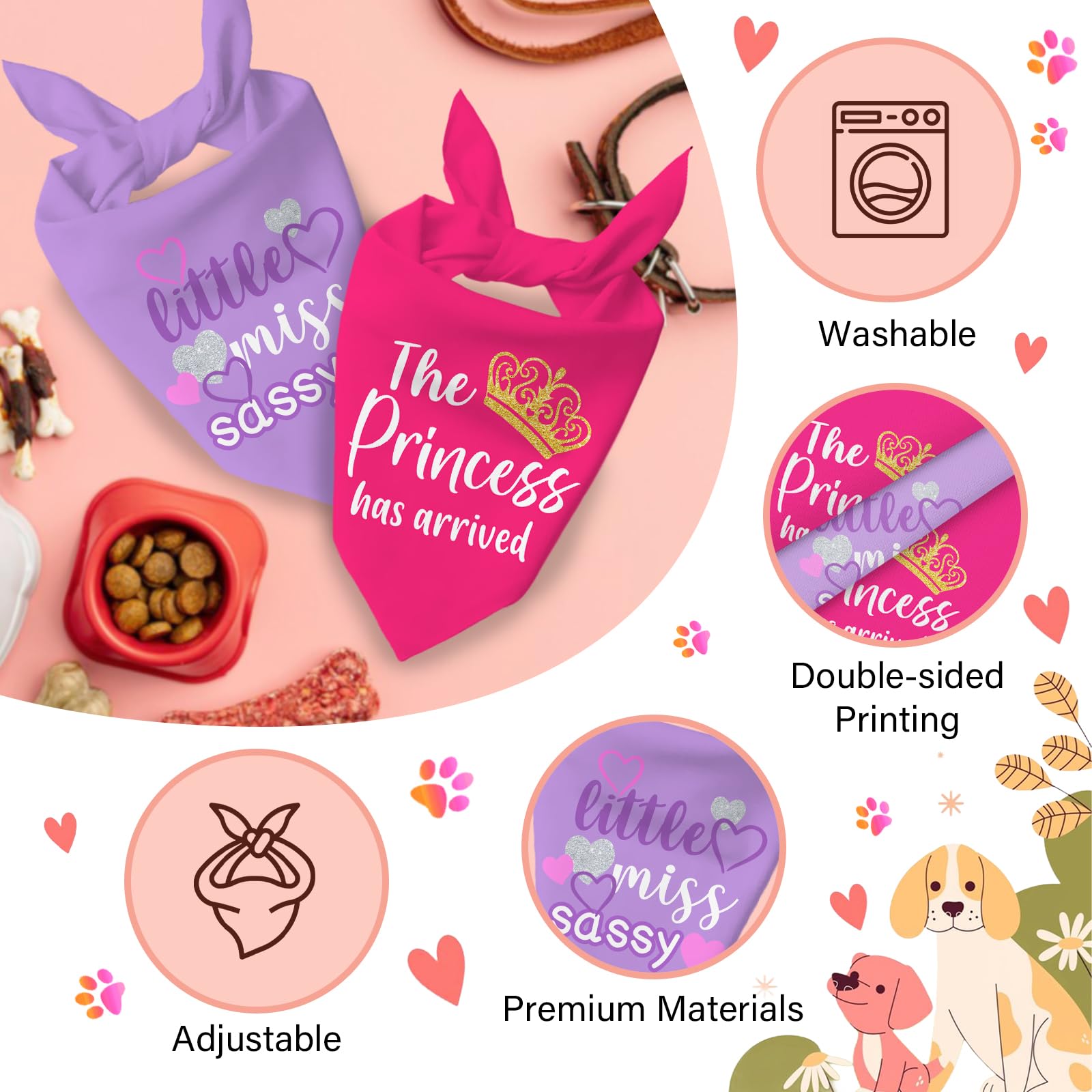 Bandana RTTLALUO cadeau parfait pour les amoureux des chiens.